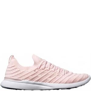 NEW APL women's techloom wave athletic sneakers in bleached pink/white/clear